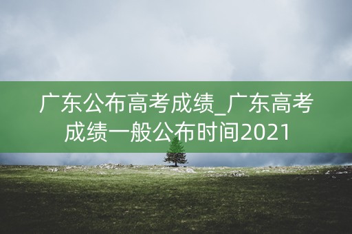 广东公布高考成绩_广东高考成绩一般公布时间2021