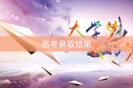 高考录取结果