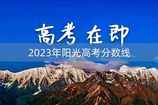 2023年阳光高考分数线