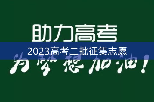 2023高考二批征集志愿