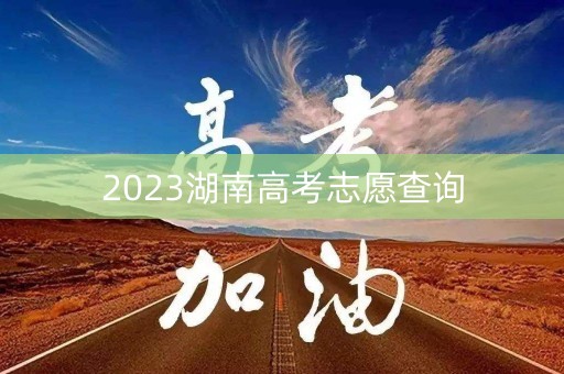 2023湖南高考志愿查询 2023湖南高考志愿查询
