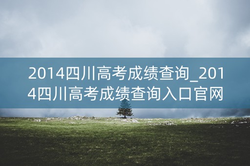 2014四川高考成绩查询_2014四川高考成绩查询入口官网