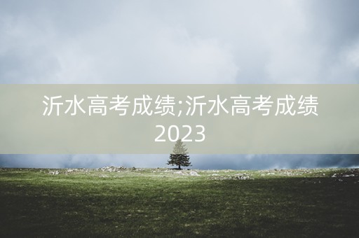 沂水高考成绩;沂水高考成绩2023