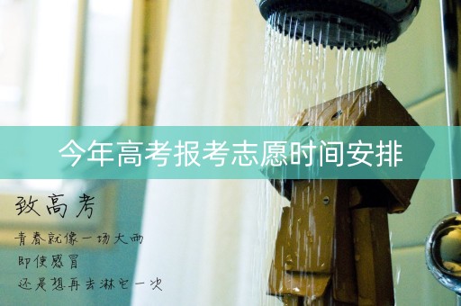 今年高考报考志愿时间安排