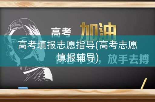 高考填报志愿指导(高考志愿填报辅导) 高考填报志愿指导(高考志愿填报辅导)