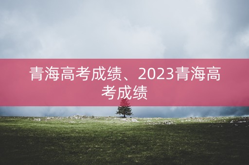 青海高考成绩、2023青海高考成绩