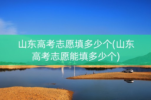 山东高考志愿填多少个(山东高考志愿能填多少个)
