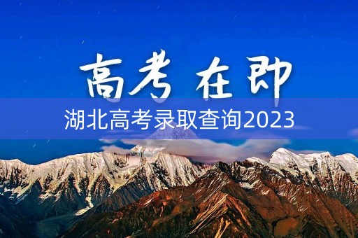 湖北高考录取查询2023