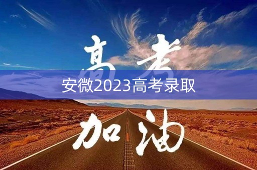 安微2023高考录取