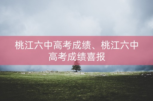 桃江六中高考成绩、桃江六中高考成绩喜报