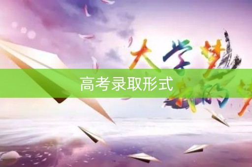 高考录取形式
