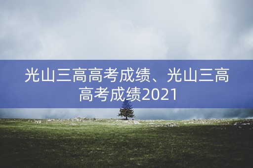 光山三高高考成绩、光山三高高考成绩2021
