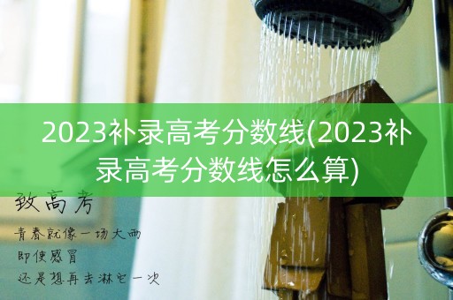 2023补录高考分数线(2023补录高考分数线怎么算)