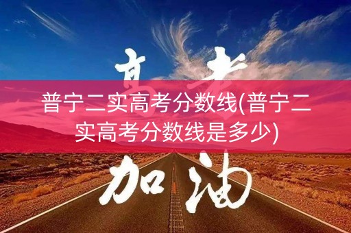 普宁二实高考分数线(普宁二实高考分数线是多少)