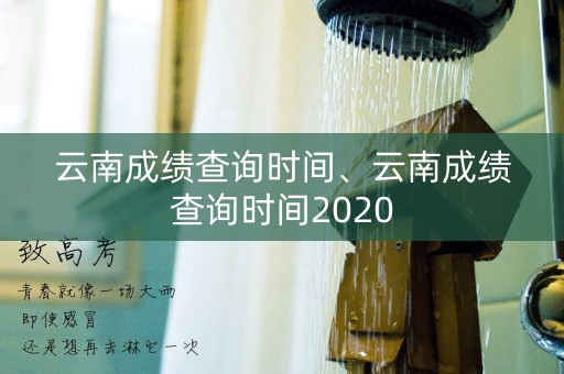 云南成绩查询时间、云南成绩查询时间2020