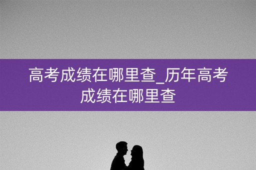 高考成绩在哪里查_历年高考成绩在哪里查