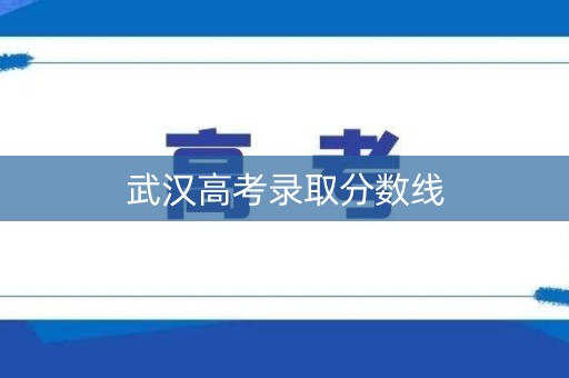 武汉高考录取分数线 武汉高考录取分数线