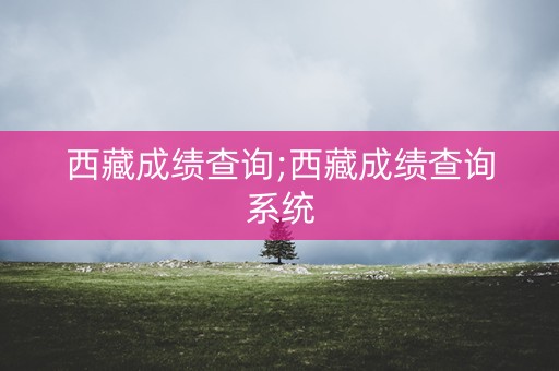 西藏成绩查询;西藏成绩查询系统