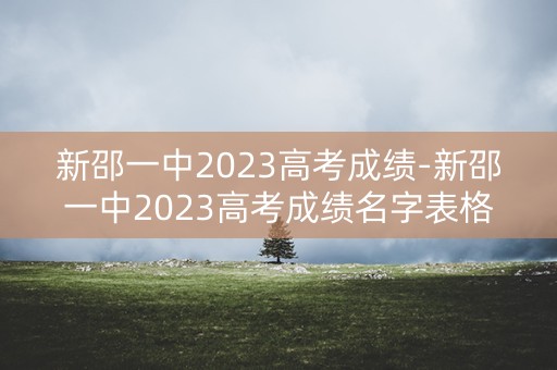 新邵一中2023高考成绩-新邵一中2023高考成绩名字表格