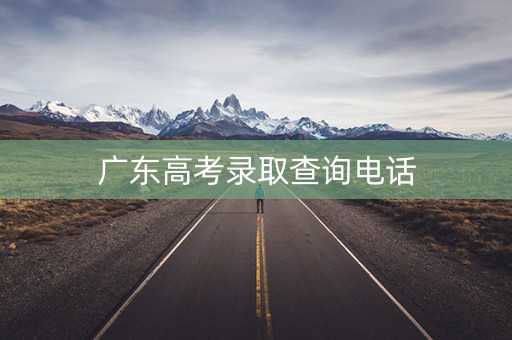 广东高考录取查询电话