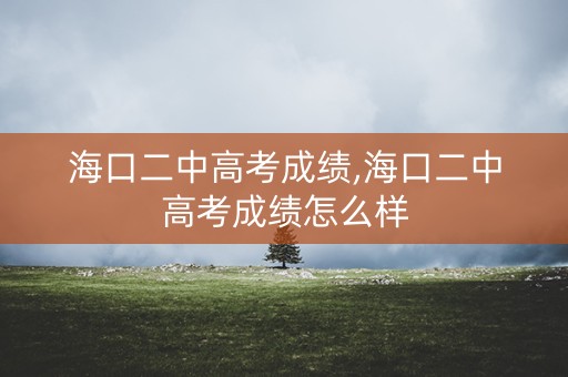 海口二中高考成绩,海口二中高考成绩怎么样