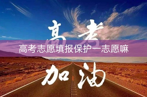 高考志愿填报保护一志愿嘛