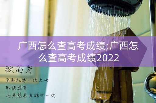 详细阅读:广西怎么查高考成绩;广西怎么查高考成绩2022 广西怎么查高考成绩;广西怎么查高考成绩2022