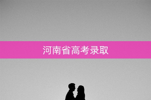 河南省高考录取