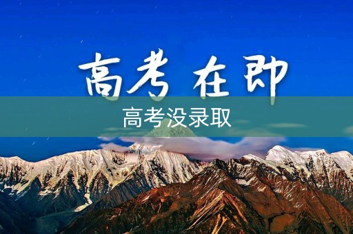 高考没录取