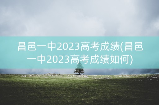 昌邑一中2023高考成绩(昌邑一中2023高考成绩如何)