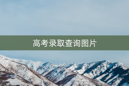 高考录取查询图片