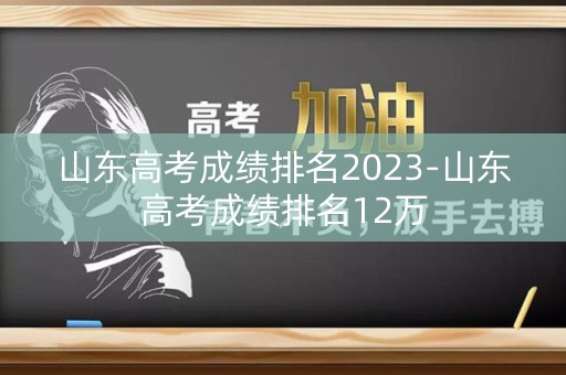 山东高考成绩排名2023-山东高考成绩排名12万
