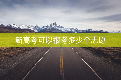 新高考可以报考多少个志愿 新高考可以报考多少个志愿