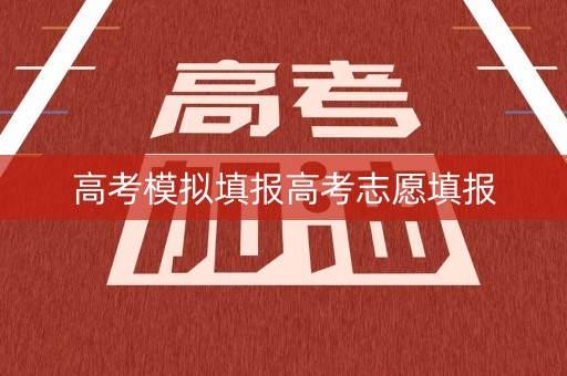 高考模拟填报高考志愿填报