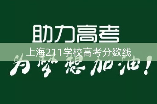上海211学校高考分数线