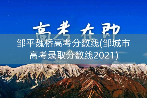 邹平魏桥高考分数线(邹城市高考录取分数线2021)