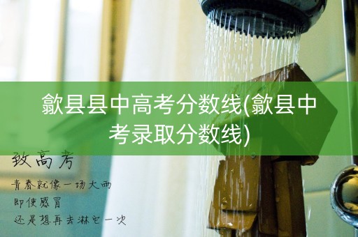 歙县县中高考分数线(歙县中考录取分数线)