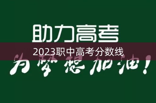 2023职中高考分数线