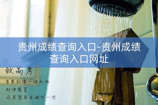 贵州成绩查询入口-贵州成绩查询入口网址