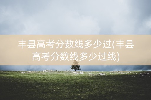 丰县高考分数线多少过(丰县高考分数线多少过线)