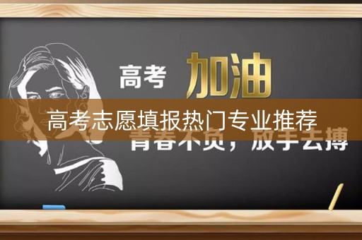 高考志愿填报热门专业推荐