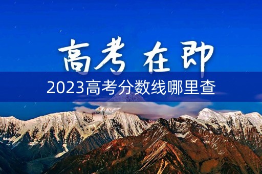 2023高考分数线哪里查