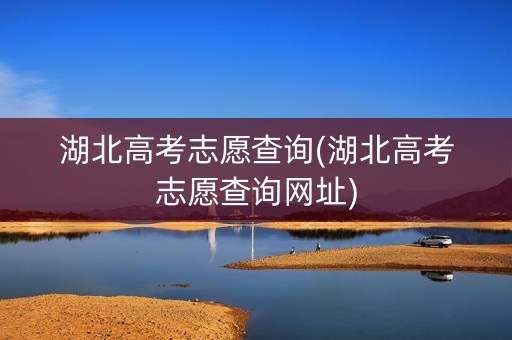 湖北高考志愿查询(湖北高考志愿查询网址)