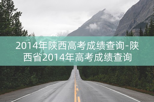 2014年陕西高考成绩查询-陕西省2014年高考成绩查询