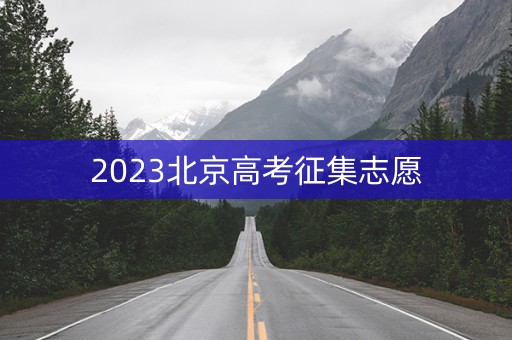 2023北京高考征集志愿