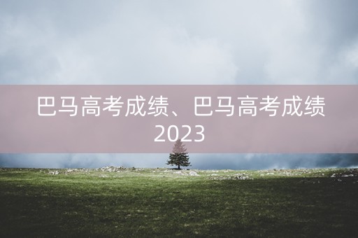 巴马高考成绩、巴马高考成绩2023