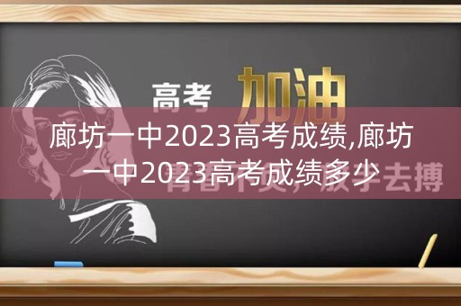 廊坊一中2023高考成绩,廊坊一中2023高考成绩多少