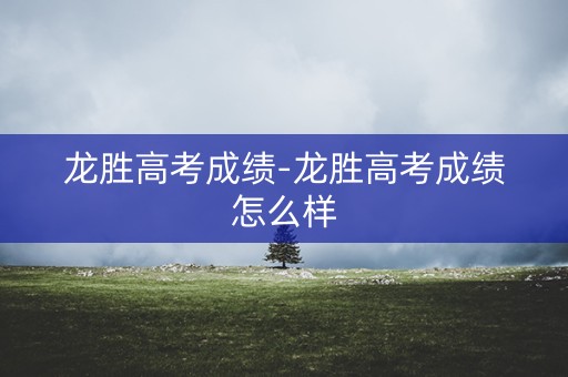 龙胜高考成绩-龙胜高考成绩怎么样