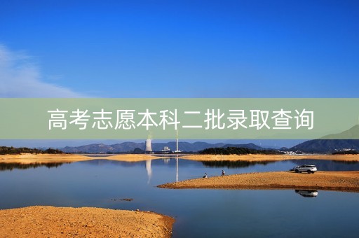 高考志愿本科二批录取查询