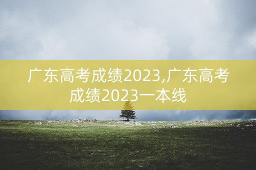 广东高考成绩2023,广东高考成绩2023一本线